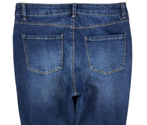 D. Jeans Skinny Jeans Women's Size 8P Mid-Rise Stretchy Dark Denim - Picture 4 of 7