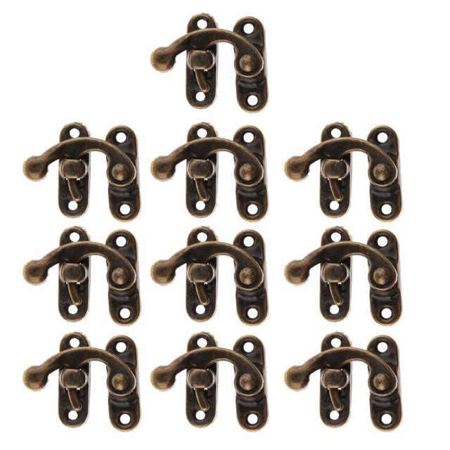 10x Bird Breeding Box Lock Parrot Cage Fitting Nesting Lock Random