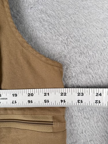 Black Sheep Vest Men Medium Beige Khaki Full Zip Fishing Fly Angler Polyester - Picture 8 of 13