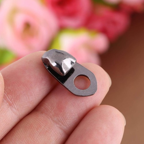 20 Pcs Boot Lace Hooks Shoe Boot Lace Buckles Fittings with Rivets for Repair - Picture 8 of 9