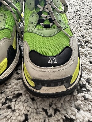 Authentic Balenciaga Fabric Mesh Triple S Sneakers 42 Green Size 9 s-l400.jpg main image 4