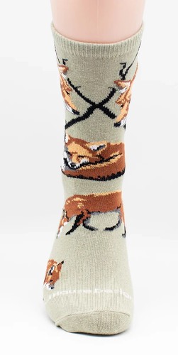 Assorted Fox Wildlife Novelty Socks - Picture 2 of 12