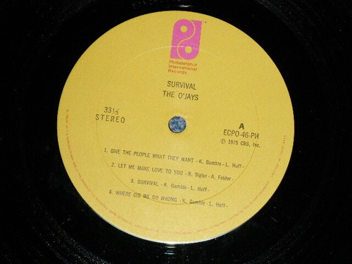 The O'JAYS Japan 1975 ECPO-46-PH LP SURVIVAL - Foto 8 di 10