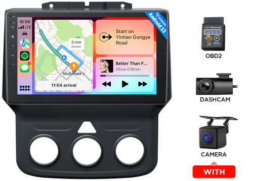For Dodge RAM 1500 2013 2014 2015 Android 13 Car Stereo Radio Navigation CarPlay - Picture 23 of 24