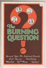 General Cigar Company  1926   Promotional Magazine  "The Burning Question"