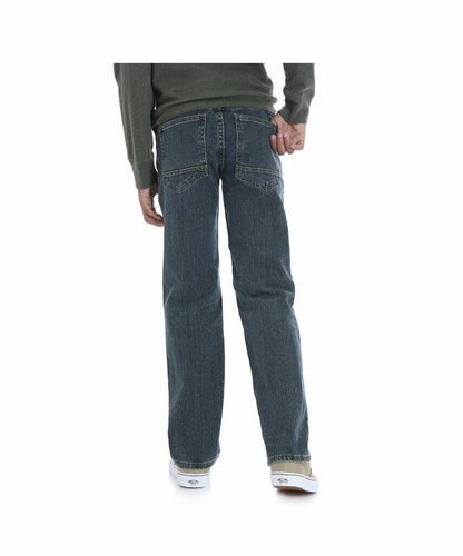 Wrangler BOYS 4 REG Straight Fit Jeans Adjustable Waist Enchanted Blue medium  - Picture 1 of 6