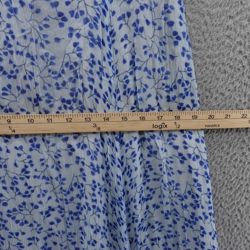 Neu mit Etikett Anthropologie Sachin Babi Ivy Chiffon-Maxikleid mit Rüschenausschnitt 12 blau Damen - Bild 9 von 17
