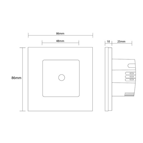 Touch Lichtschalter Steckdosen Wechselschalter Dimmer USB Alurahmen LUXUS-TIME - Bild 56 von 123