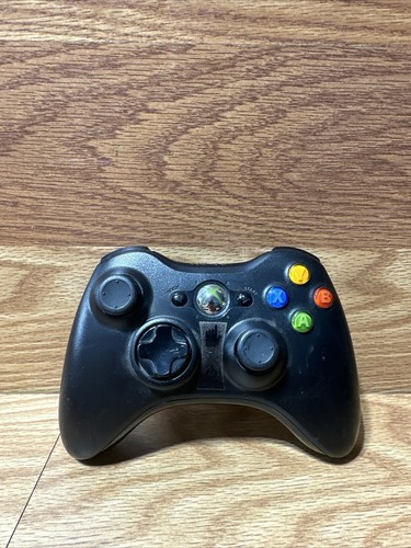 Official Microsoft Xbox 360 Black Wireless Controller! ~ Works Great! Authentic! - Picture 1 of 7