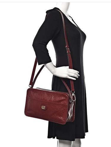 BOLSO BANDOLERA GUCCI MORPHEUS PIEL DE BECERRO HOMBRO ICÓNICO CHIC BOHO BORGOÑA GG - Imagen 20 de 20