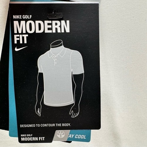 Nike Golf weiß mit grauem Logo Dri Fit T-Shirt Herren Größe Large NEU - Bild 9 von 11