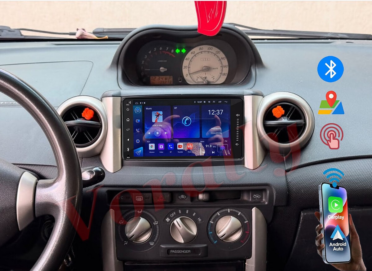 Androidナビ 4GB 64GB AJ002-OB 4+64G For 2004 2005 2006 Scion xA Android 14 Navi CarPlay Car