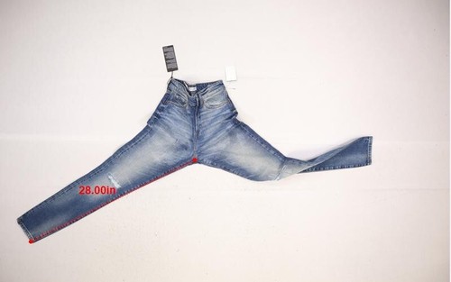 Mavi Lucy Superhochhaus super dünn Denim blau Jeans Mid Wash Damen 24/28 - Bild 4 von 15