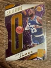 LeBRON JAMES 2021-22 Donruss Elite Spellbound Orange Die-Cut "O"