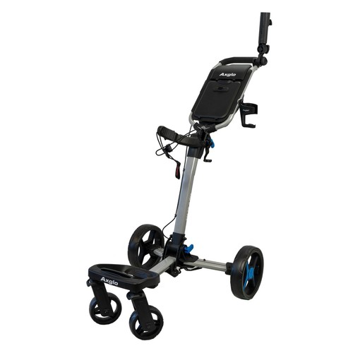 Axglo FlipNGo Pro Golf Push Cart - 4-Wheel - Patented 1-Step Folding System - Picture 13 of 31