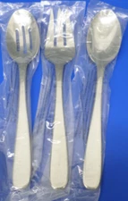 Lenox HAVEN Plain Glossy 18/10 Stainless China Flatware SERVING SPOONS & FORK