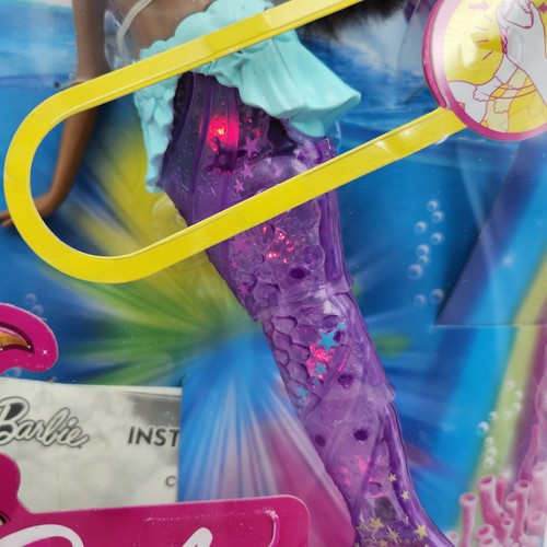 Barbie Dreamtopia Meerjungfrau Puppe Glitzer Lichter Schwimmen Lila 2018 Be Anything - Bild 19 von 19