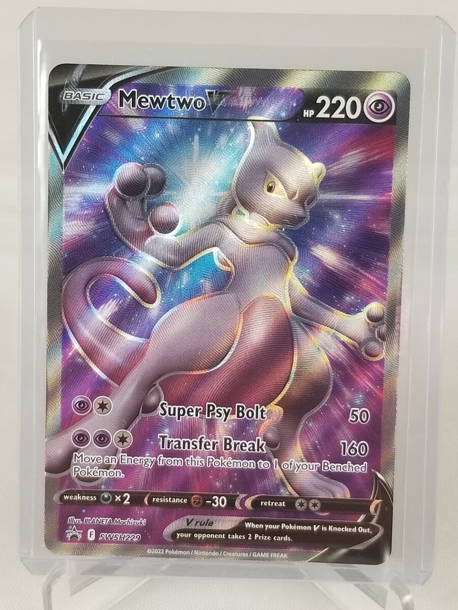 Carta Pokémon Tcg Mewtwo V - Promo Swsh229 Pokemon Go