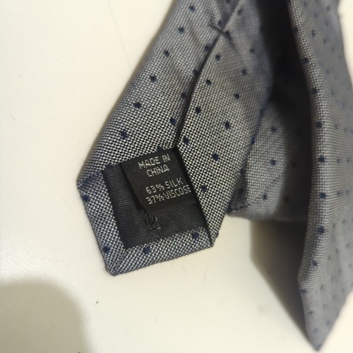 Calvin Klein Seidenkrawatte marineblau gepunktet klassisch schmal dünn 57 x 2,5 $ 65 unverbindliche Preisempfehlung des Herstellers - Bild 5 von 7