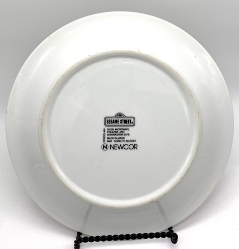 Plato de porcelana vintage Sesame Street 8,5" Muppets agricultor va al mercado Newcor - Imagen 5 de 7