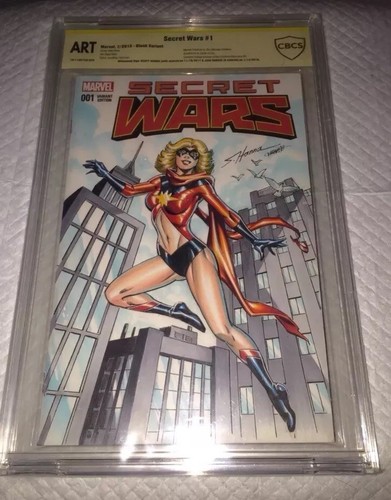 MS MARVEL #1 HANDSKIZZE ORIGINAL KUNST VON JOSE VARSE & HANNA CBCS 9.8 SS OA - Bild 1 von 11