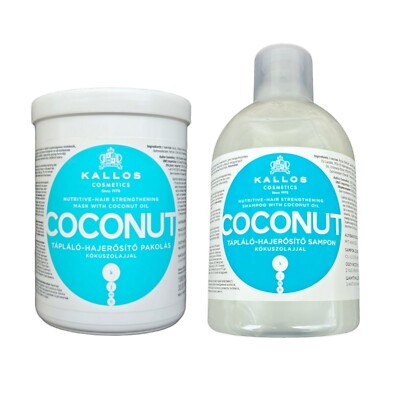Kallos Cosmetics/Nährend-&Feuchtigkeit Shampoo&Maske ''Coconut'' 2000ml/Haarpflege