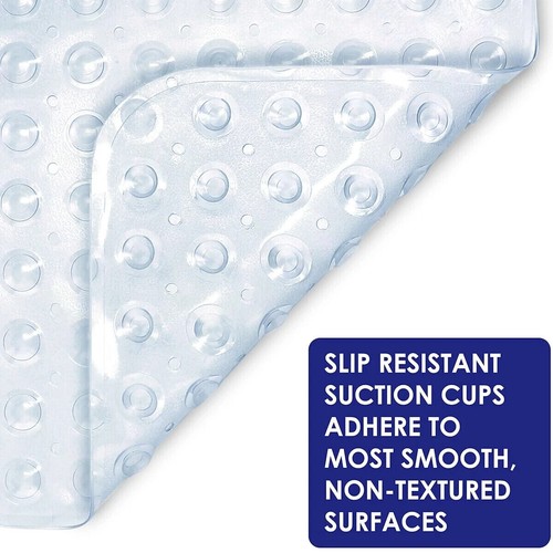 Extra Large Bath Mat Non Slip Bathtub Anti Mold Strong Suction Rubber Shower Mat - Picture 23 of 51