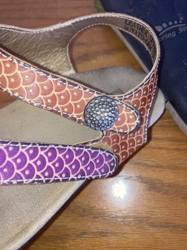 Spring Step L'Artiste Novato Womens Multi Color Sandals US 8 / EU 38 Hook Loop - Picture 8 of 9