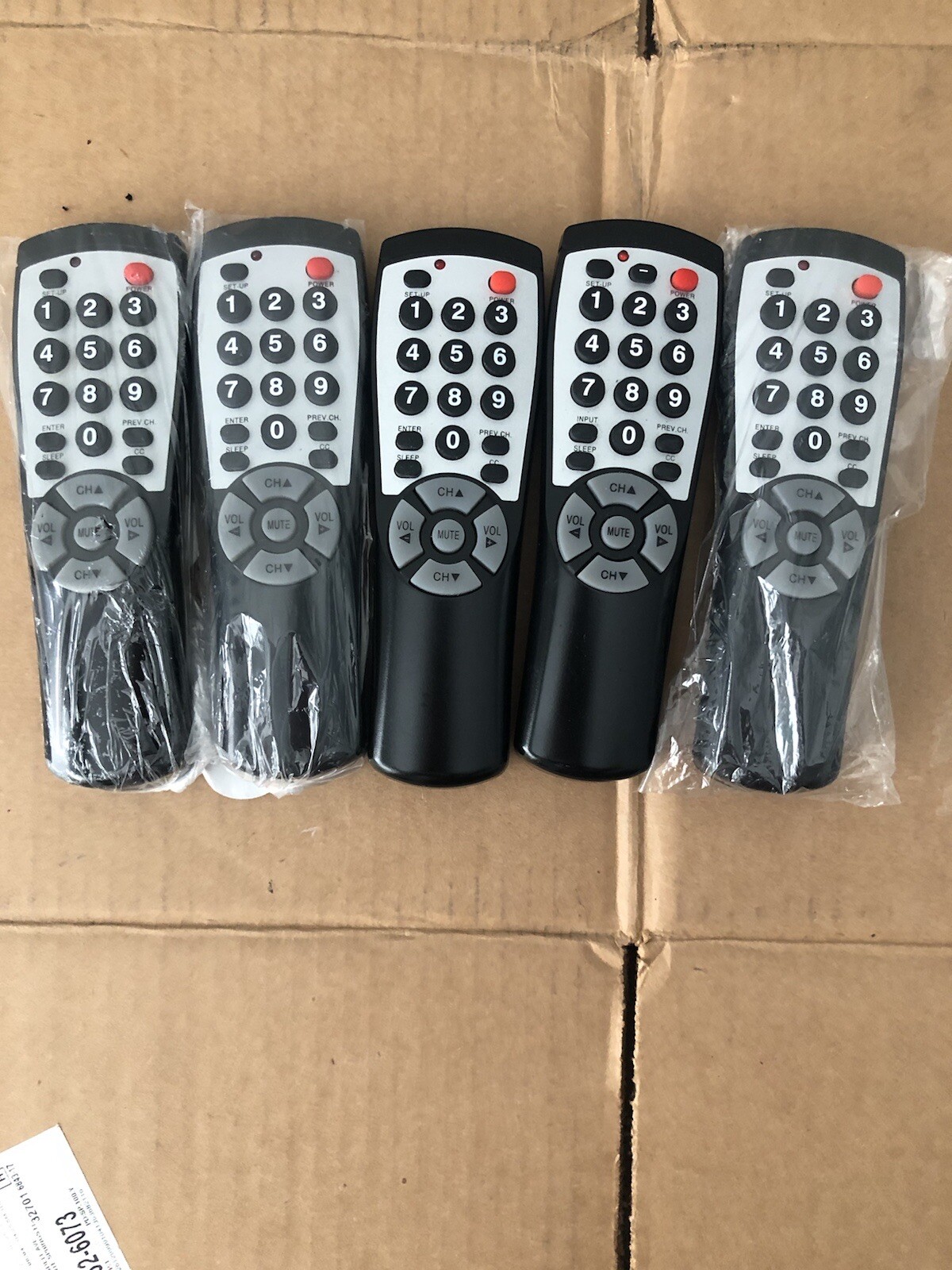 BrightStar Lot of 5 Remote Control Preset For Most LG TV
