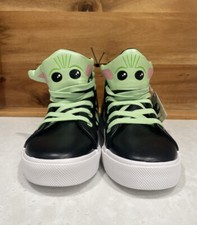 Star Wars The Mandalorian Baby Yoda High Top Sneakers, Shoes Size 4