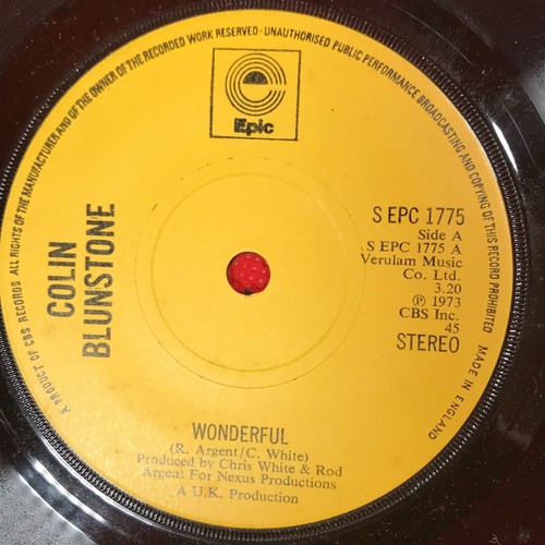 COLIN BLUNSTONE Wonderful 1973 UK 7" vinyl single Beginning EPIC 45 record - Imagen 4 de 4