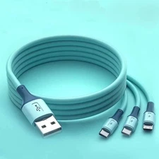 3 in 1 Multi USB Charger Charging Cable Cord For Type C Android Micro iPhone