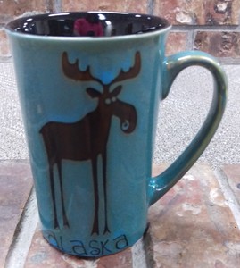Alaska-Coffee-Mug-Leggy-Moose-artwork-beautiful-turquoise-coloring-16-oz-mug