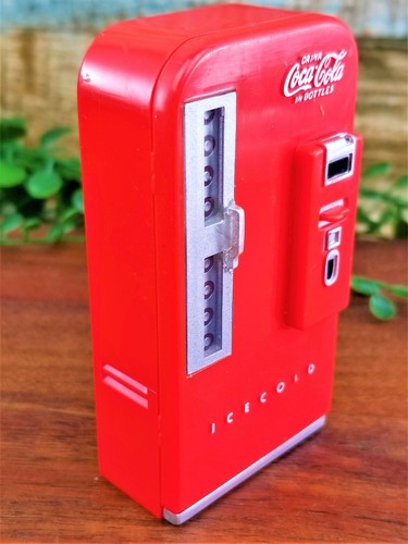Vintage Coca-Cola Vending Machine Red Fridge Refrigerator Magnet Doll House Mini - Picture 2 of 5