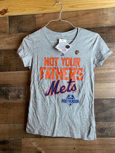 Not Your Father's Mets T-Shirt New York Womens Medium NEW 2015 Postseason MLB - Picture 2 of 6