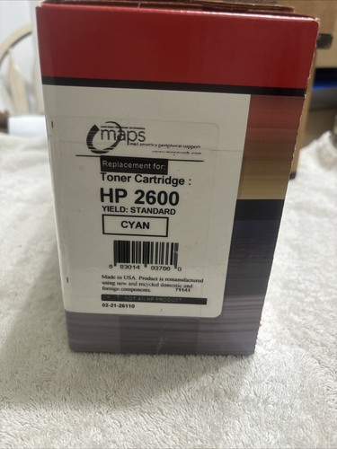 Maps Toner Sigillato in Scatola HP LaserJet 2600 Q6001A Cartuccia Toner Ciano NUOVO - Foto 6 di 7