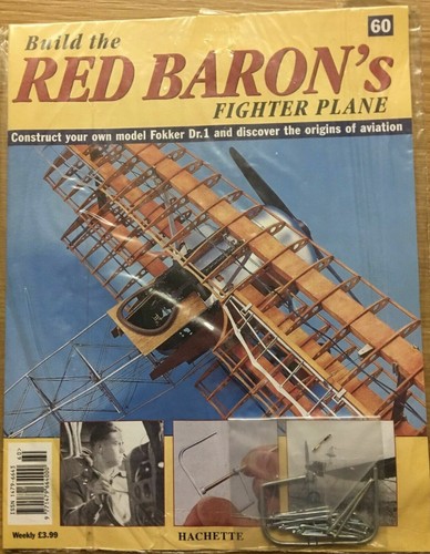 HACHETTE BUILD THE RED BARON FIGHTER PLANE FOKKER DR1 COLLECTION - Picture 29 of 51
