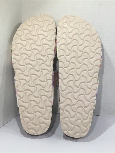 Birkenstock Women’s Sz 7 EU 38 Narrow Sydney Watercolor Flowers Sandals Y23-217 - Picture 8 of 10