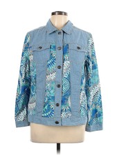 Chico's Women Blue Denim Jacket L