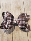 Las Vegas Raiders Faux Leather Hair Bow Raiders Bow