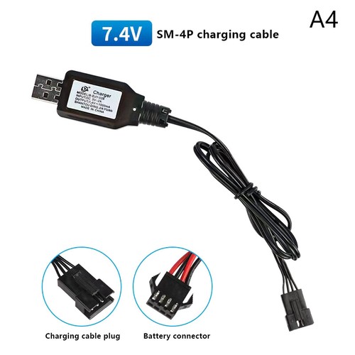 7.4V Charger SM-2P/3P SM-4P Reverse XH-3P/4P Li Battery Electric Toy USB Charge - Afbeelding 9 van 14