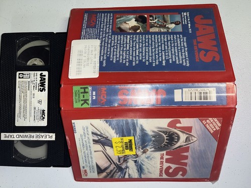 Jaws 4 The Revenge VHS Cassette Tape Former Rental Red Clamshell Case - Picture 5 of 24