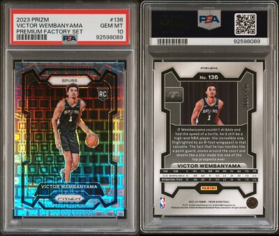 VICTOR WEMBANYAMA PANINI PRIZM PANDORA /150 RC ROOKIE CARD PSA GEM