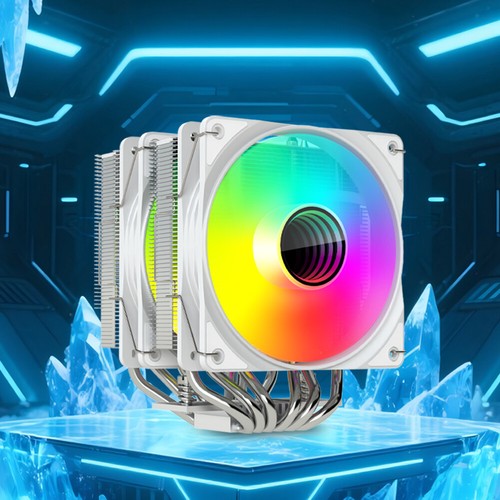 DT600 Silent CPU Radiator 6 Heat Pipes DC 12V for E-Sports Games Video Rendering - Afbeelding 17 van 18