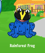 Webkinz Rainforest Frog Virtual PET Adoption Code Only Messaged Lil Blue Frog !!