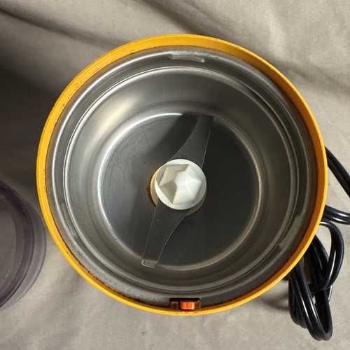 Vintage Braun KSM1 Kaffeekräutermühle Gelb 4024 Made In W. Germany MCM Getestet - Bild 2 von 10