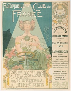 Original-Art-Nouveau-Poster-Privat-Livemont-Automobile-Cycle-Sports-1902