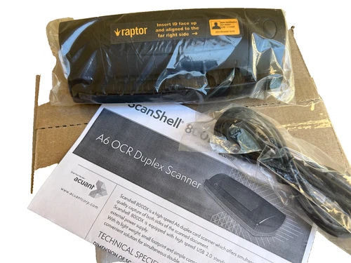 Acuant ScanShell 800DX Duplex Card Scanner lightly used to test