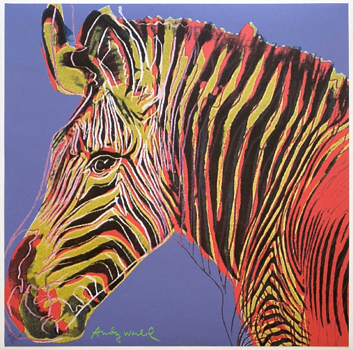 ANDY WARHOL RARE 1986 LMT EDT LRG FINE ART LITHOGRAPH PRINT