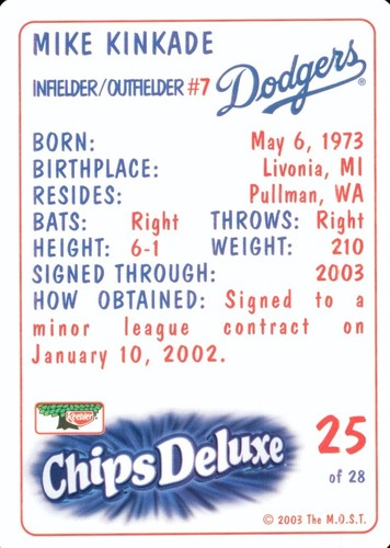 2003 Keebler Los Angeles Dodgers SGA - You Pick One! - Beltre, McGriff, Roberts. - Picture 52 of 58